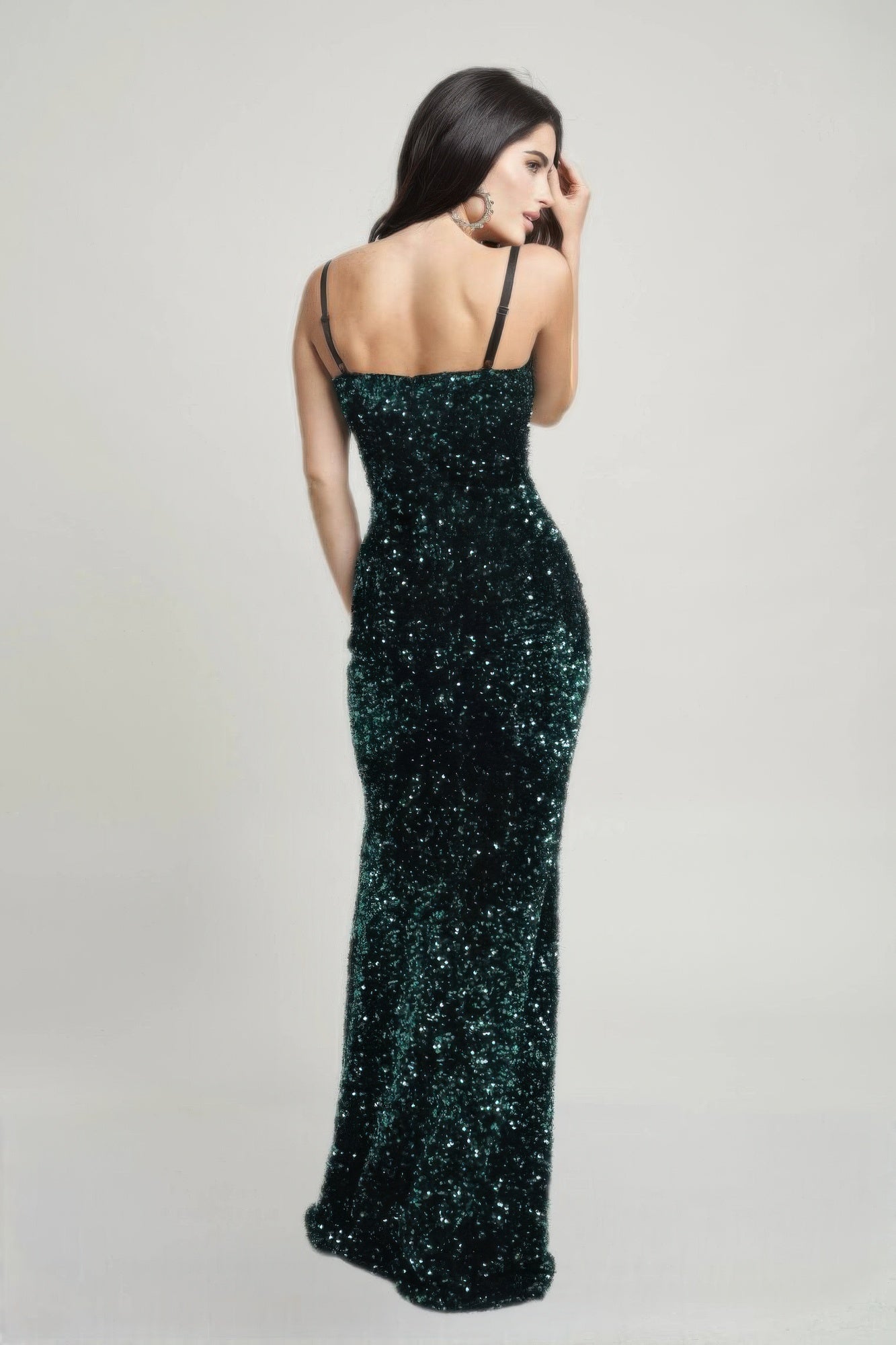 Holiday Teddy Velvet Corset Maxi Dress