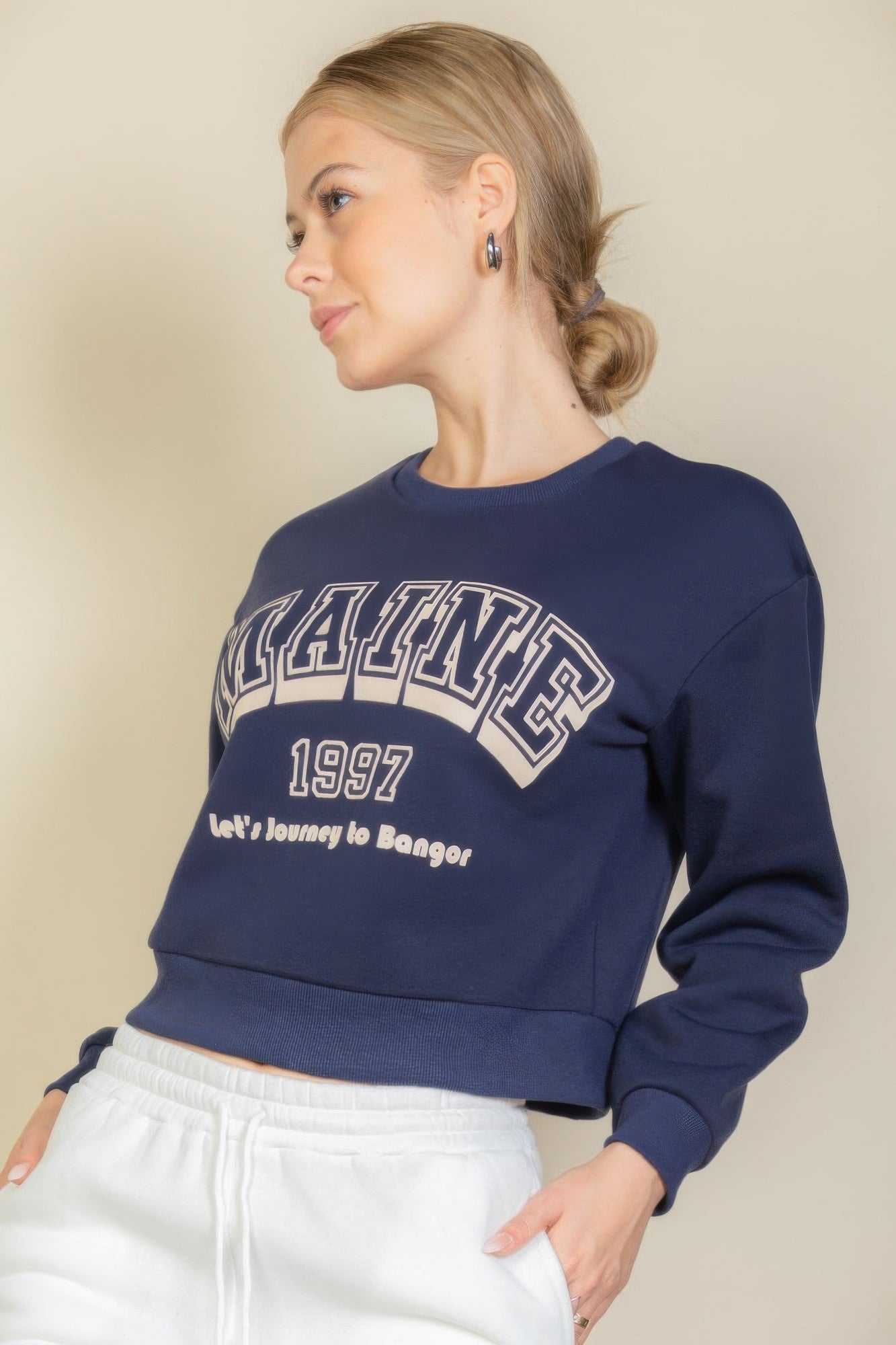 Maine Graphic Drop Shoulder Sweatshirt