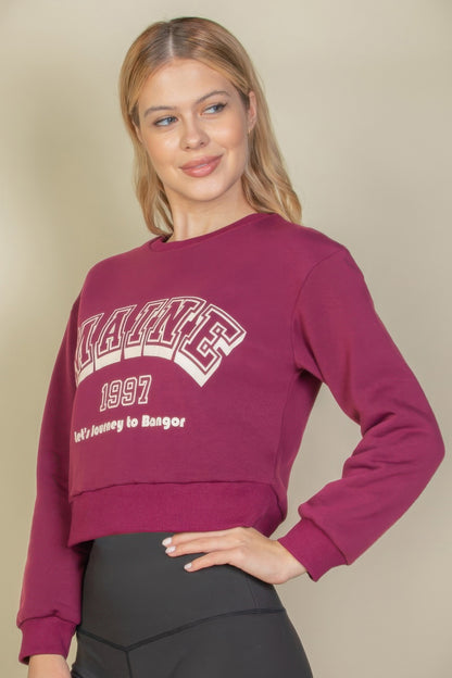 Maine Graphic Drop Shoulder Sweatshirt