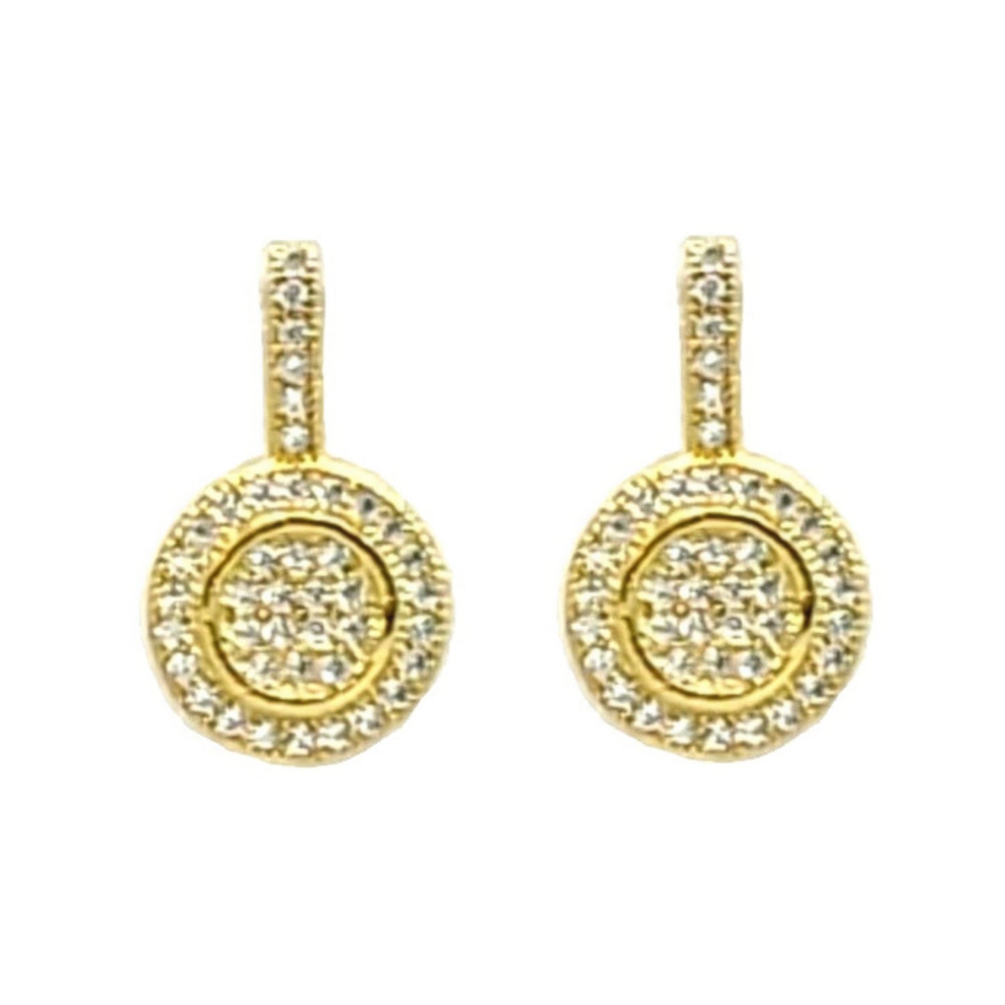 Round Rhinestone Earrings