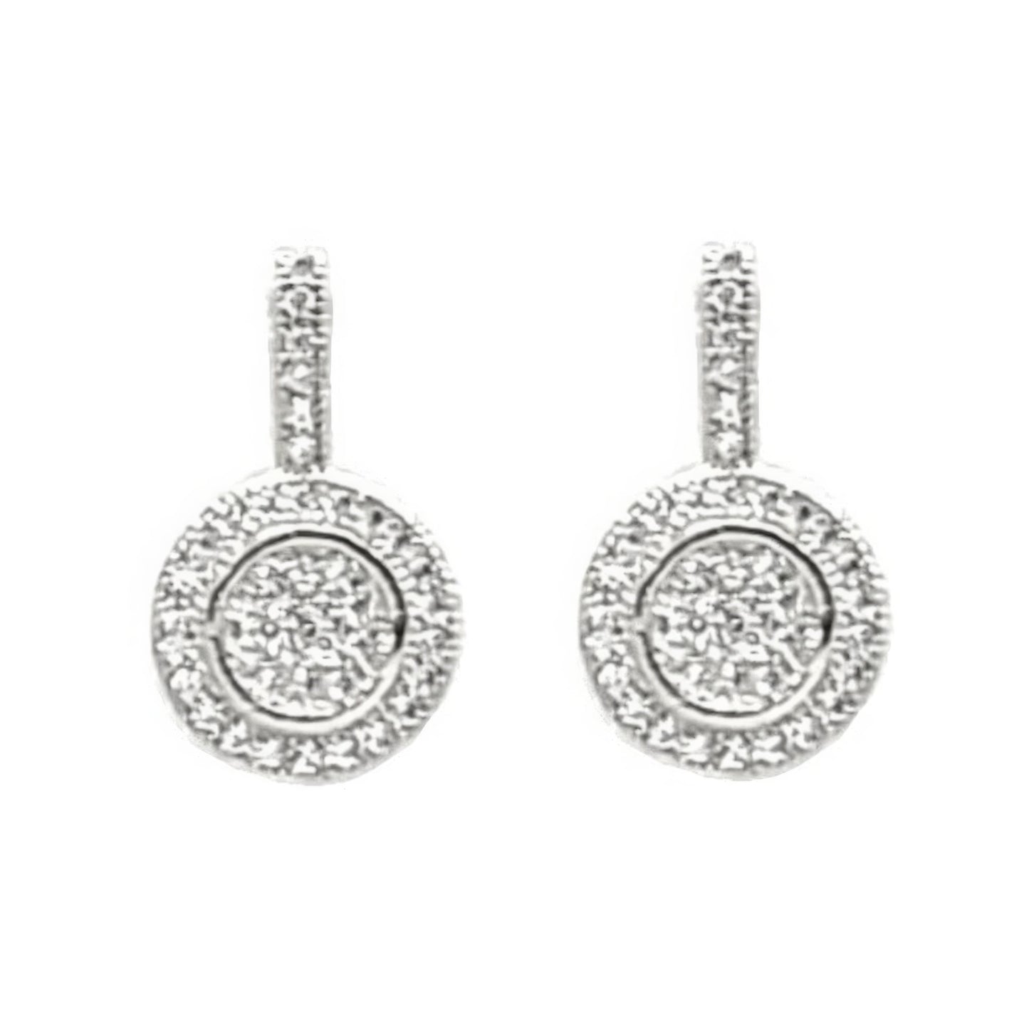 Round Rhinestone Earrings