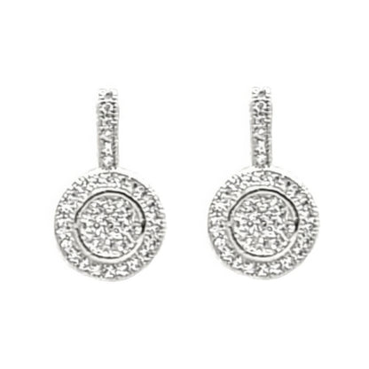 Round Rhinestone Earrings