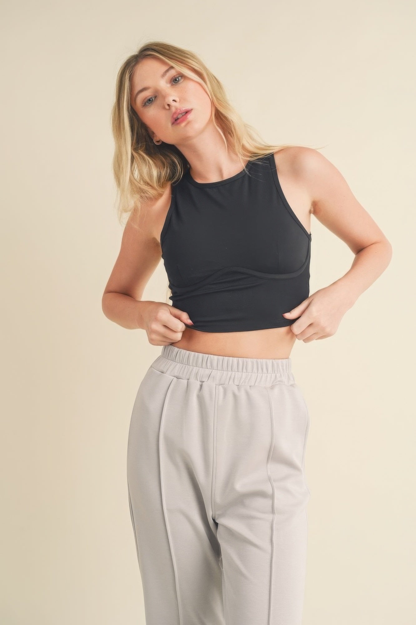 Corset Cropped Tank Top